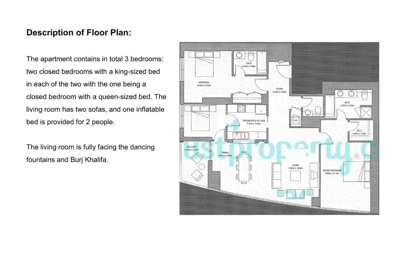 Elite Royal Apartment - Full Burj Khalifa & Fountain View - Emperor Dubai Luaran gambar